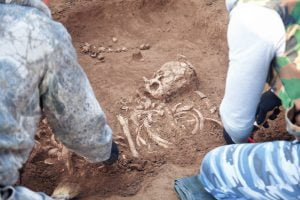 Duitse archeologen vinden galgenveld vol met skeletten 16