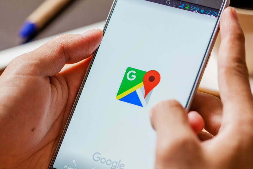 google maps besmette gebieden