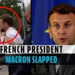 Video: Man slaat Franse president Macron in gezicht 17