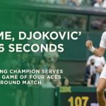 Djokovic wint game op Wimbledon in 46 seconden 13