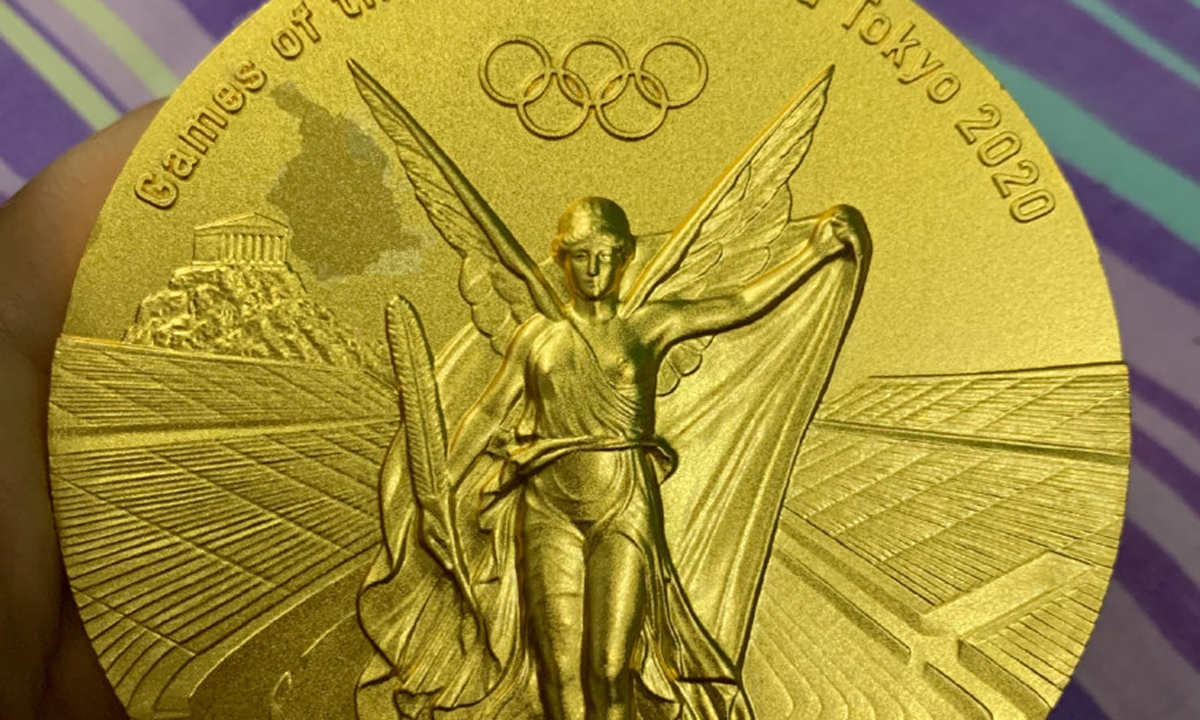 olympisch goud beschadigd