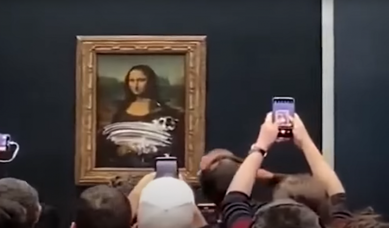 Mona Lisa kreeg een taart (maar er was geen feest) 10