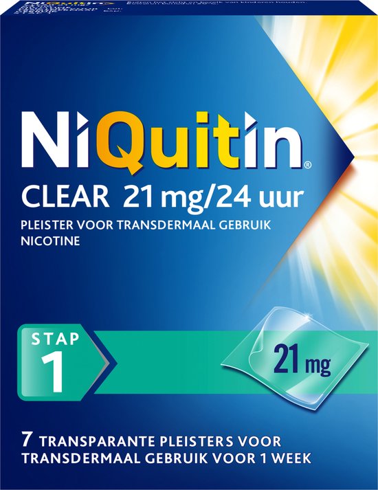 Niquitin Clear Nicotinepleisters Stap 1
