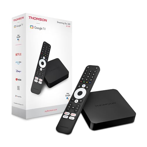 THOMSON Google TV Streaming Box: jouw entertainment in 4K UHD