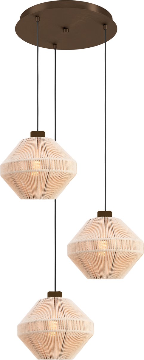 Crème en brons: geef je interieur flair met deze EGLO Orimini hanglamp 42