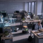 Modern kantoor in 2026 waar AI banen overneemt en werknemers verdwijnen