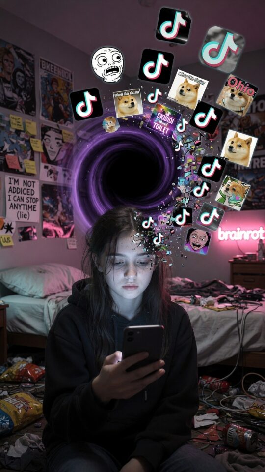 Complete brainrot die verloren gaat in TikTok – herkenbare 2026 realiteit