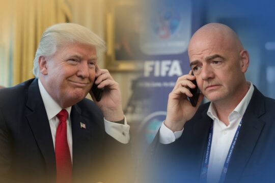 Donald Trump belde persoonlijk met FIFA-baas Gianni Infantino om de rode kaart van Amerikaanse speler Folarin Balogun ongedaan te maken. Een opvallende inmenging in het WK.