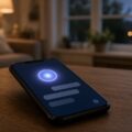 Hand met een smartphone met een generiek chatvenster van een AI-assistent, als beeld bij de nieuwe Meta AI Muse Wonder.